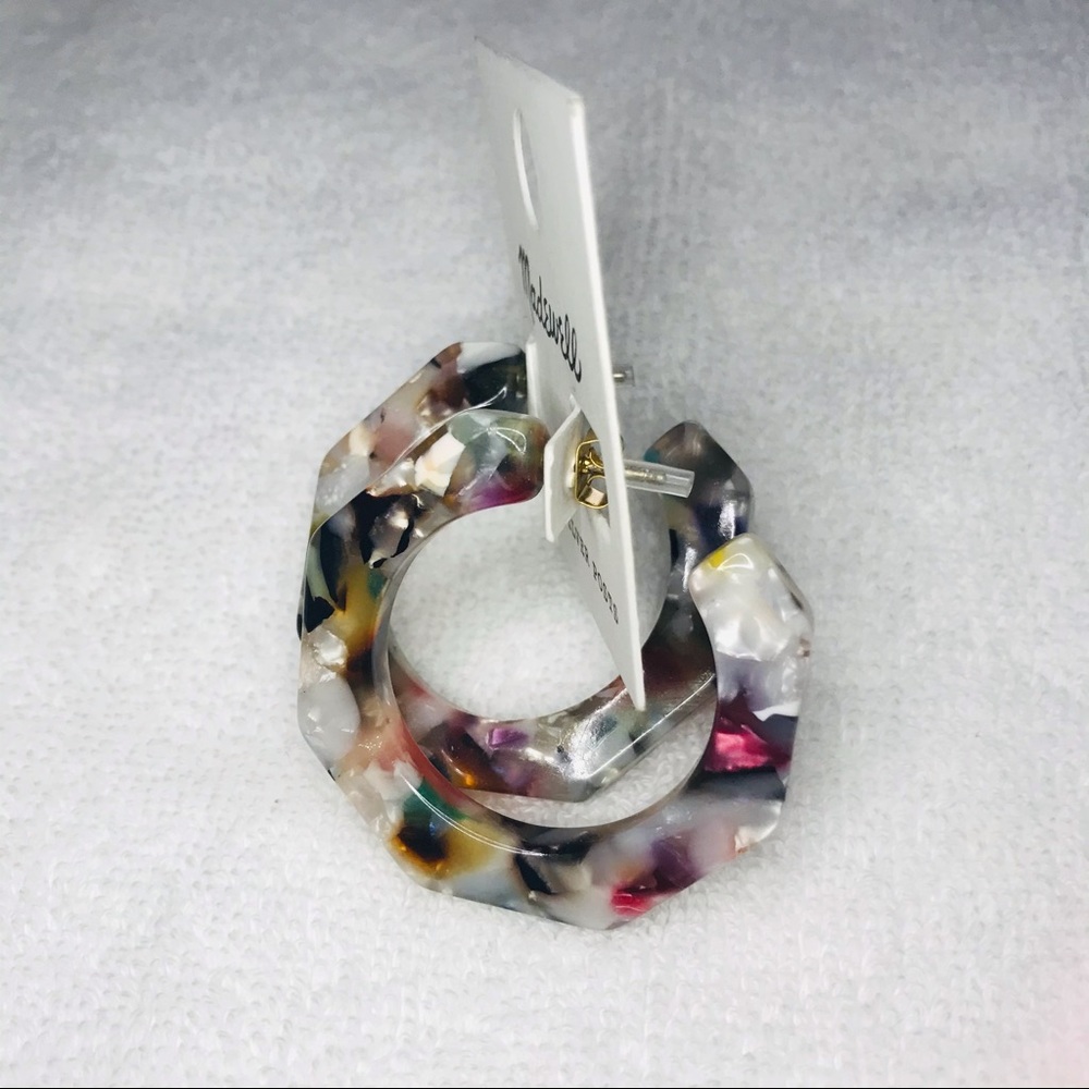 {Madewell} Jane Acetate Geometric Earrings NWT - Picture 2 of 7